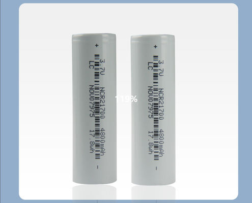 jakość  21*70mm Rechargeable Flashlight Battery 21700 3.7 V Li Ion Battery 4800mah fabryka