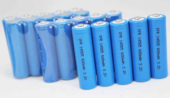 14500 3.2V600mah Bateria litowa LiFePO4