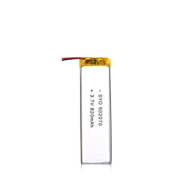 Głęboki cykl 602749 820 mAh 3,7 V litowo-jonowa bateria polimerowa