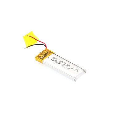 501225 3,7 V 100 mAh Bateria Lipo 0,37 Wh Bateria zestawu słuchawkowego Bluetooth