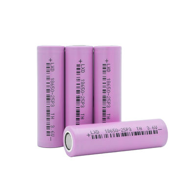 3C Max 3.6v 2500mah 18650 Bateria litowo-jonowa Litowe ogniwa cylindryczne